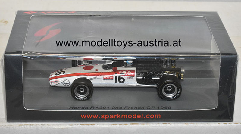 Honda RA301 1968 Sir John SURTEES Frankreich GP 1:43