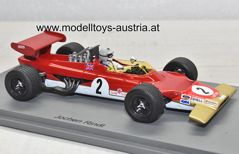 Lotus 63 Ford 1969 Jochen RINDT Oulton Park Gold Cup Gold Leaf Team Lotus 1:43