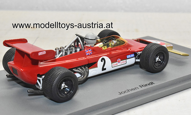 Lotus 63 Ford 1969 Jochen RINDT Oulton Park Gold Cup Gold Leaf Team Lotus 1:43