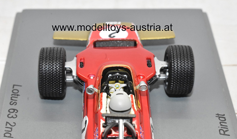 Lotus 63 Ford 1969 Jochen RINDT Oulton Park Gold Cup Gold Leaf Team Lotus 1:43