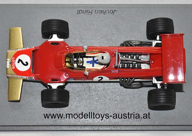 Lotus 63 Ford 1969 Jochen RINDT Oulton Park Gold Cup Gold Leaf Team Lotus 1:43
