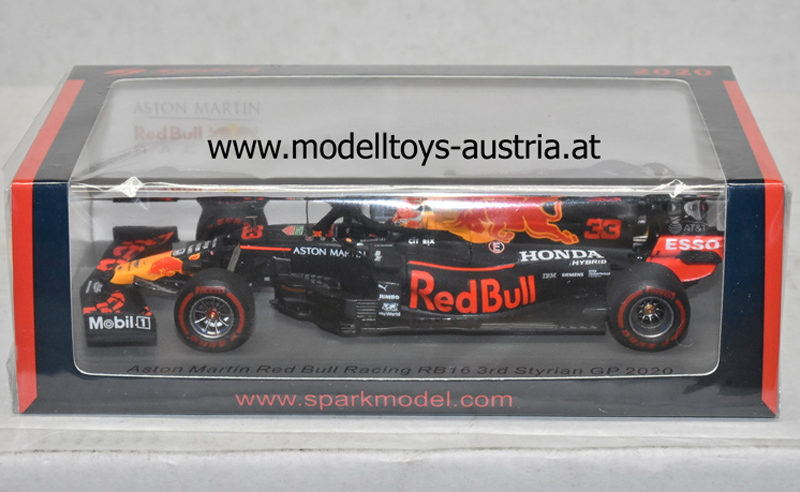 Red Bull Racing RB16 Aston Martin Honda 2020 Max Verstappen Steiermark GP 1:43 Spark