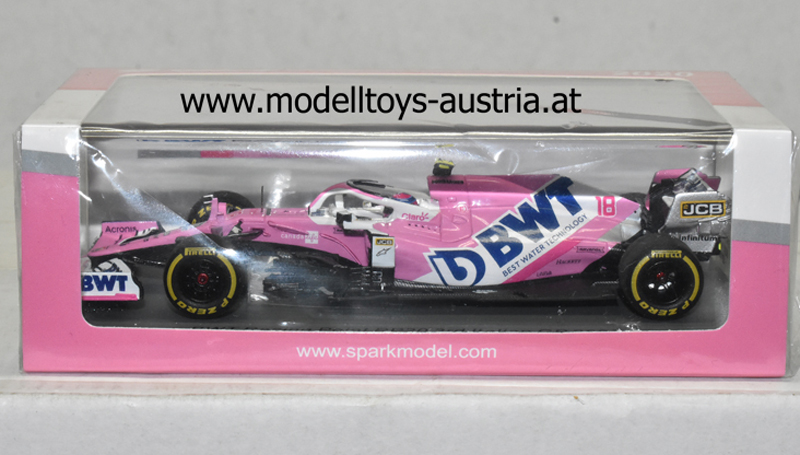 Racing Point RP20 Mercedes Sport Pesa BWT 2020 Lance STROLL 3. Platz Italien GP 1:43 Force India Spark
