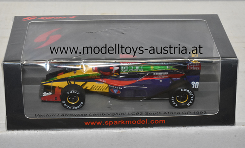 Larrousse Venturi LC92 Lamborghini 1992 Ukyo KATAYAMA Südafrika GP 1:43