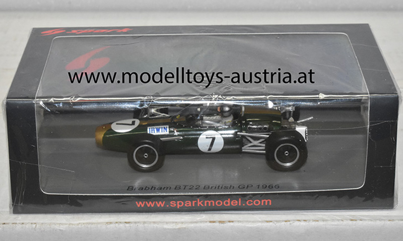 Brabham BT22 Climax 1966 Chris IRWIN England GP 1:43