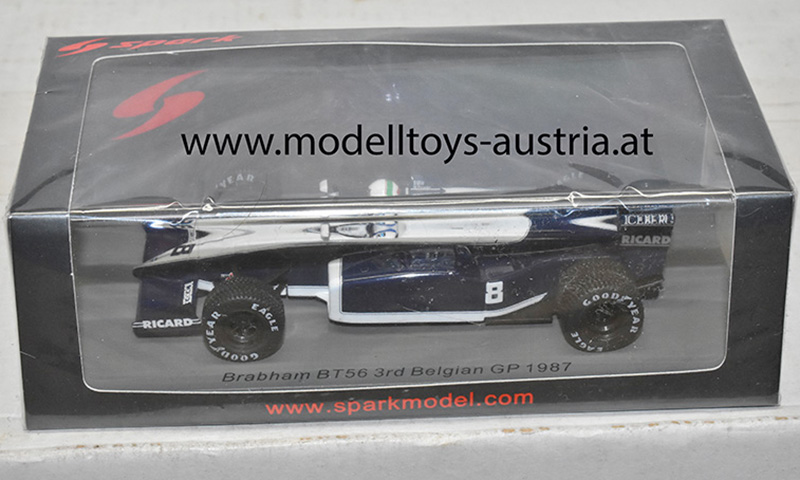 Brabham BT56 BMW Turbo 1987 Andrea de CESARIS 3rd Belgien GP Spa 1:43