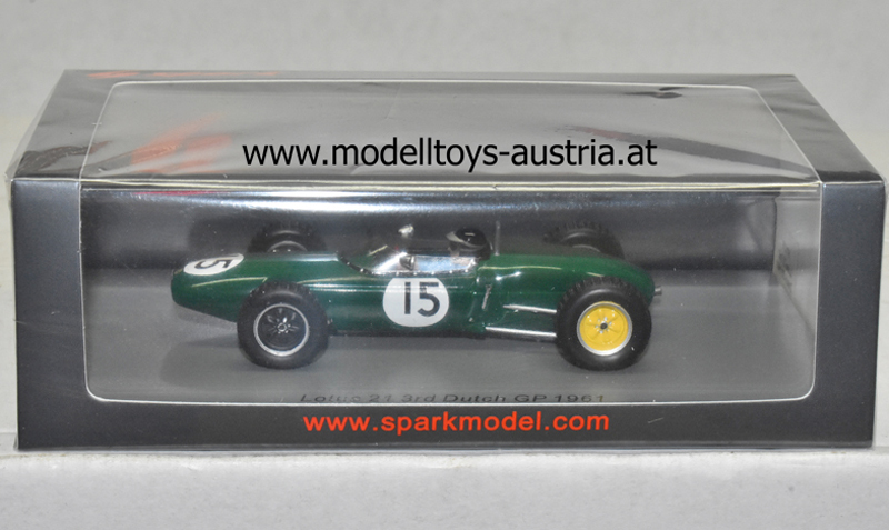 Lotus 21 Climax 1961 Jim Clark Holland GP 1:43