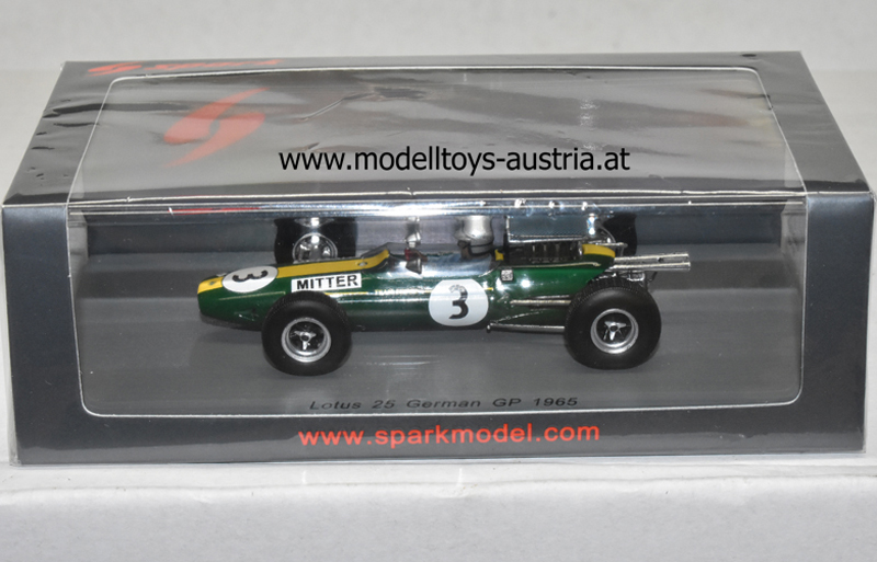 Lotus 25 Climax 1965 Gerhard MITTERER Deutschland GP 1:43