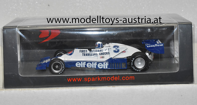 Tyrrell 008 Ford 1978 Didier PIRONI 5th Deutschland GP Hockenheim 1:43