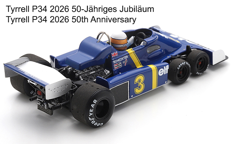 Tyrrell P34 Ford 6-Rad 1976 Jody SCHECKTER Belgien GP Zolder 1:43