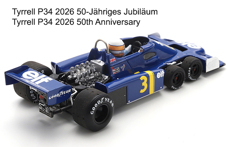 Tyrrell P34 Ford 6-Rad 1976 Jody SCHECKTER Holland GP Zandvoort 1:43