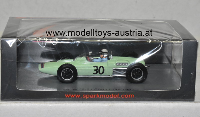 Lotus 18-21 Climax 1961 Henry TAYLOR Frankreich GP 1:43