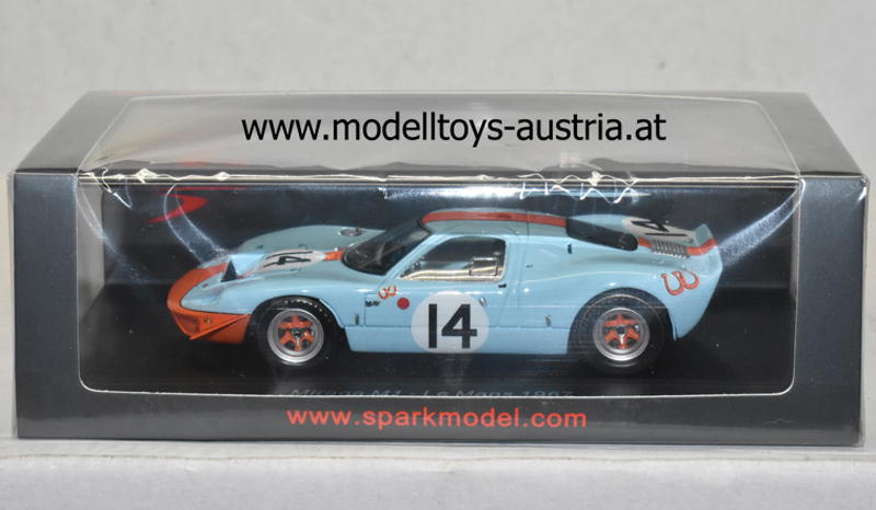 Ford GT40 MIRAGE M1 Ford 1967 Le Mans D. PIPER / R. THOMPSON 1:43