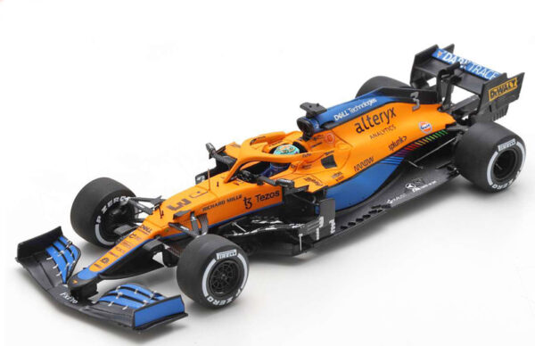 McLaren MCL35M Mercedes 2021 Daniel RICCIARDO Sieger Italien GP 1:43 With Pit Board Spark