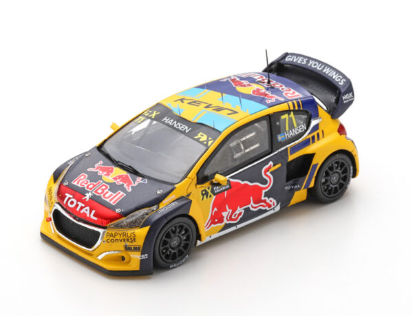 Peugeot 208 WRX 2019 Sieger Race 1 World RX of United Arab Emirates Kevin Hansen RED BULL 1:43