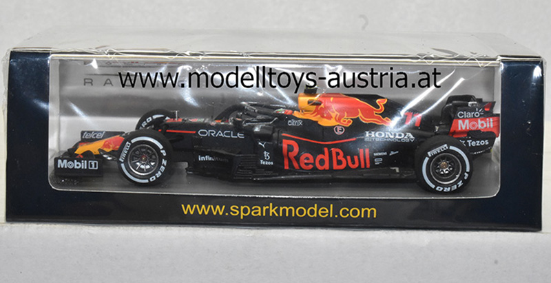 Red Bull Racing RB16B Honda 2021 Sergio PEREZ 3.Mexiko GP mit No.3 Board 1:43 Spark