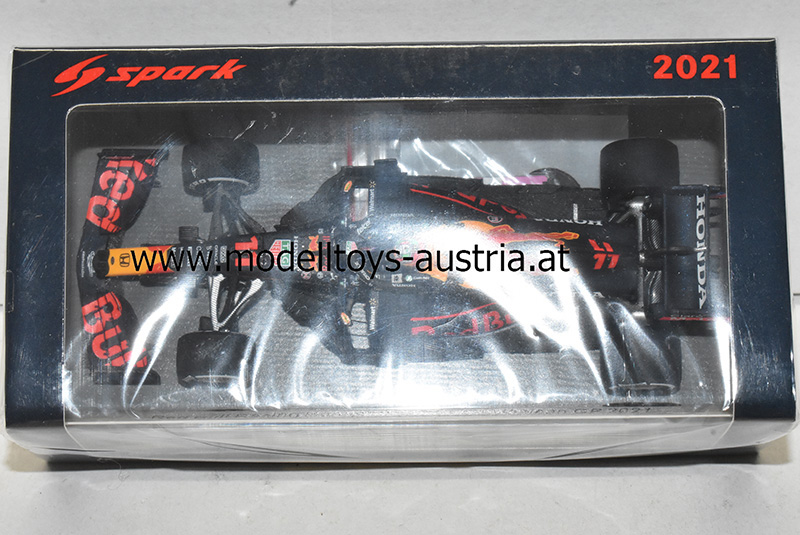 Red Bull Racing RB16B Honda 2021 Sergio PEREZ 3.Mexiko GP mit No.3 Board 1:43 Spark