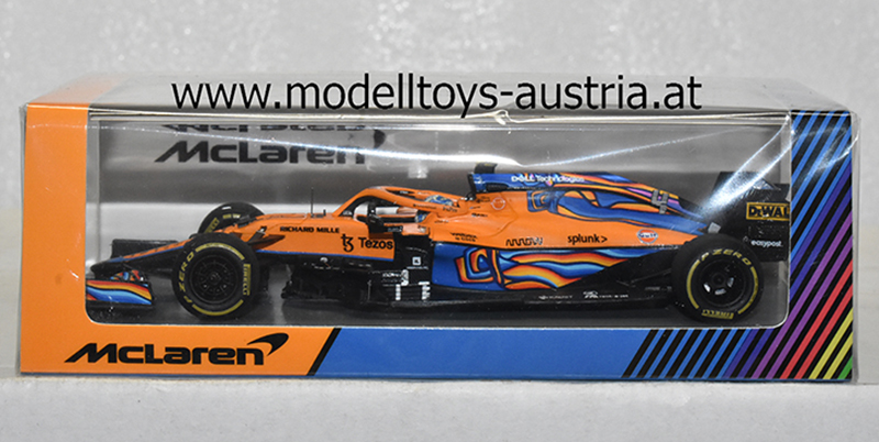 McLaren MCL35M Mercedes 2021 Lando NORRIS Abu Dhabi GP 1:43 Spark