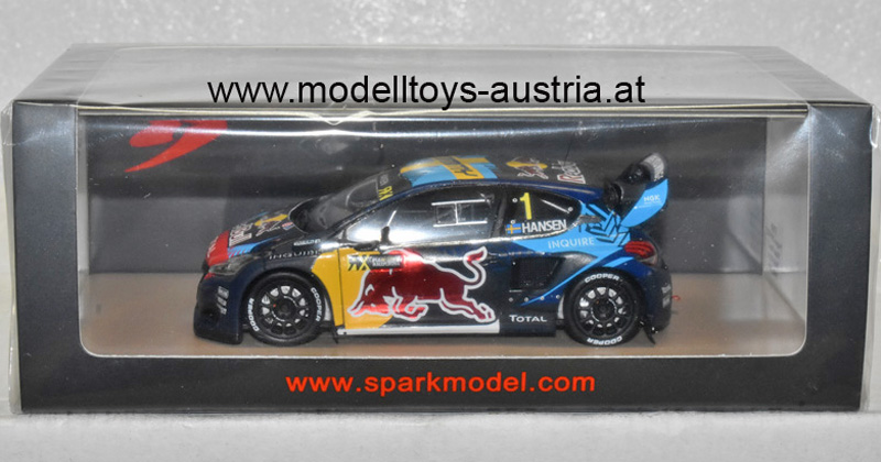 Peugeot 208 WRX 2020 winner Race 7 World RX Spain 2020 Timmy Hansen RED BULL 1:43