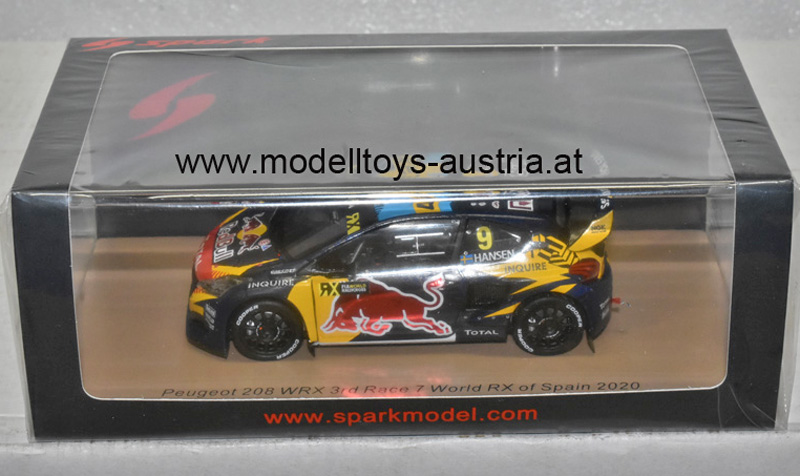 Peugeot 208 WRX 2020 3rd Race 7 World RX Spain 2020 Kevin Hansen 1:43