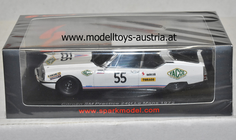 Citroen SM 1972 Le Mans Training G. Verrier / G. Foucault 1:43