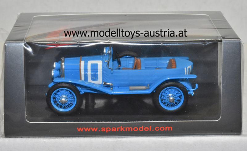 Chenard Walcker 1923 Le Mans 2. Platz R. BACHMANN / C. DAUVERGNE 1:43
