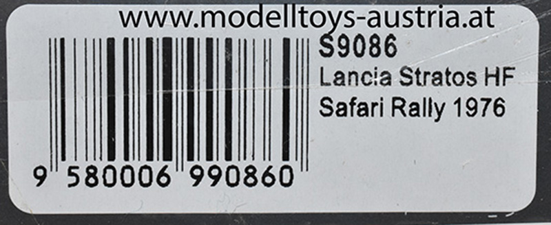 Lancia Stratos HF 1976 Rally Safari Sandro MUNARI / Silvio MAIGA 1:43
