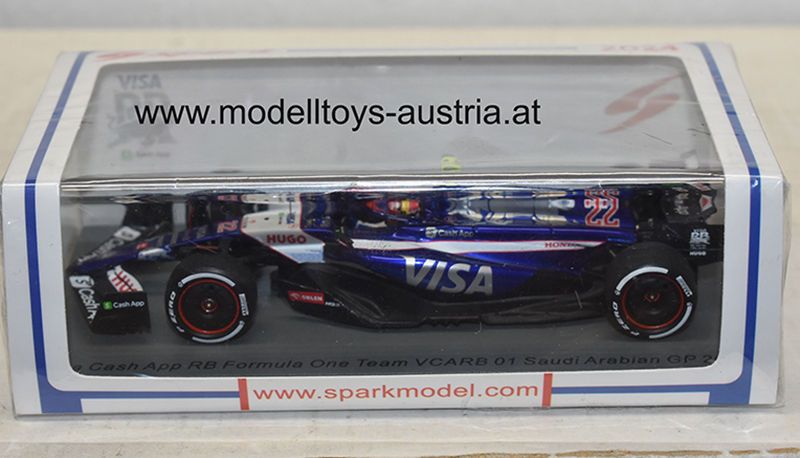 Racing Bulls F1 VCARB 01 TEAM VISA CASH APP 2024 Yuki TSUNODA Saudi Arabien GP 1:43