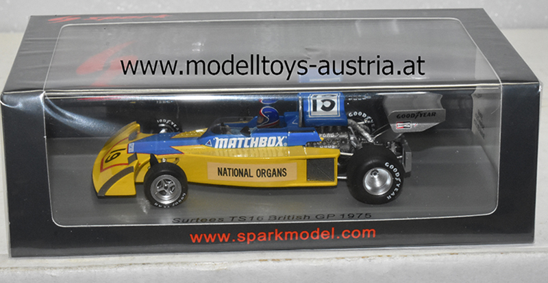 Surtees TS16 Ford 1975 Dave MORGAN England GP 1:43
