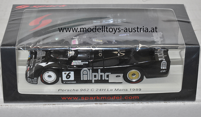 Porsche 962 C 1989 Le Mans Roland RATZENBERGER / Walter LECHNER / Maurizio Sandro SALA Brun Motorsport 1:43