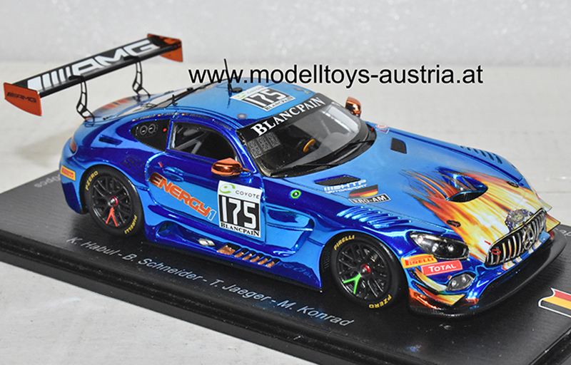 Mercedes Benz AMG GT3 2018 24H SPA Habul - Schneider - Jäger - Konrad Sun Energy 1 Team HTP Motorsport 1:43