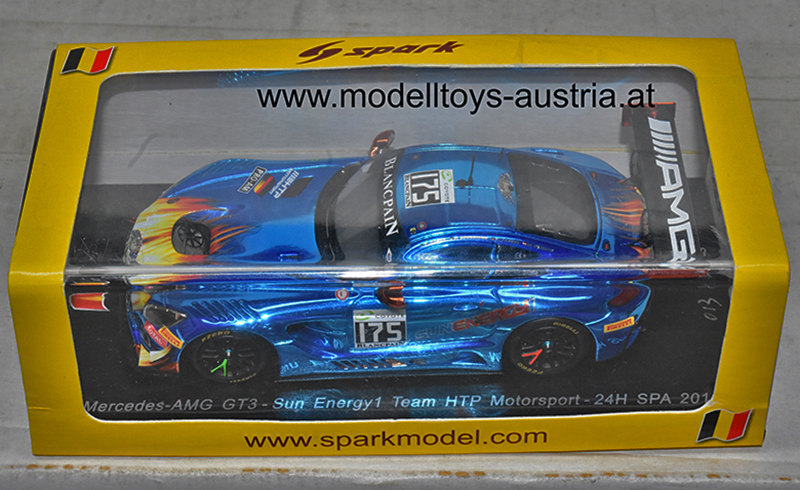Mercedes Benz AMG GT3 2018 24H SPA Habul - Schneider - Jäger - Konrad Sun Energy 1 Team HTP Motorsport 1:43