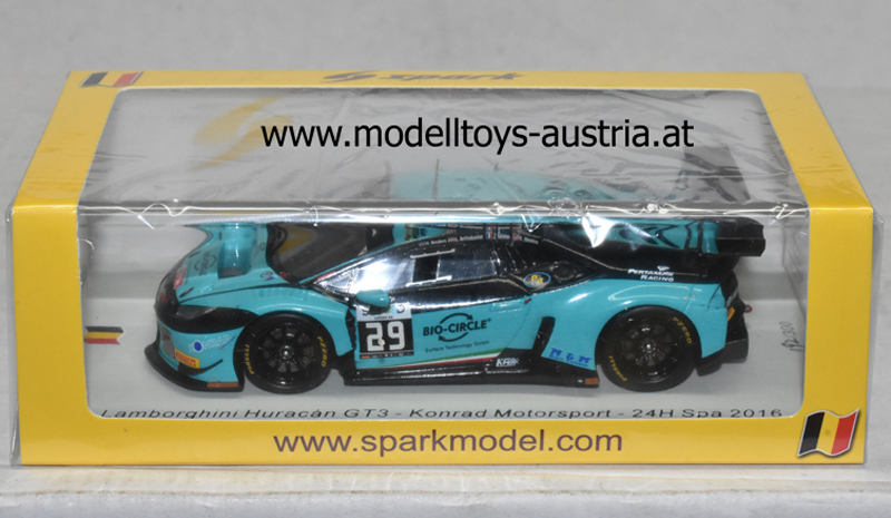 Lamborghini Huracan GT3 2016 Spa C. Zöchling - J. Gounon / L. Rettenbacher / R. Breukers 1:43