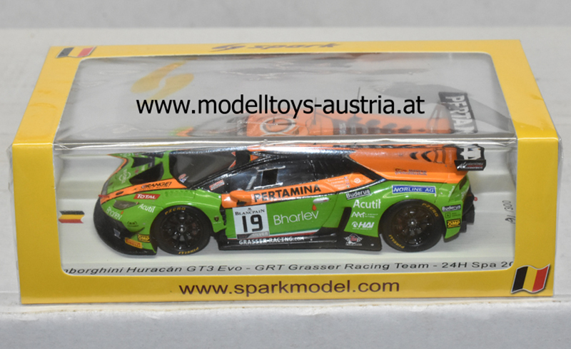 Lamborghini Huracan GT3 EVO 2019 Spa A. Santamato / G. Tweraser / L. Mauron / A. Amici 1:43