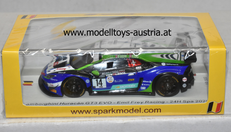 Lamborghini Huracan GT3 EVO 2020 Spa N. Siedler / M. Grenier / R. Feller Emil Frey Racing 1:43