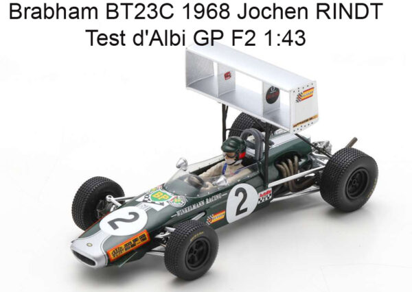 Brabham BT23C 1968 Jochen RINDT Test d'Albi GP F2 1:43