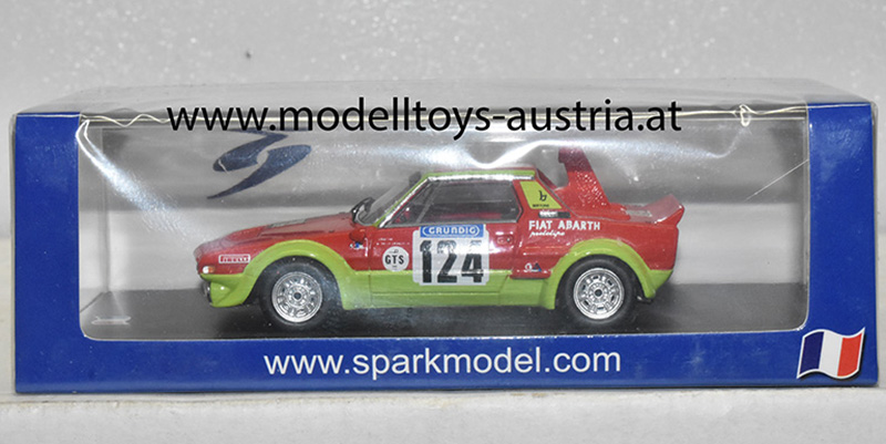 Fiat X 1/9 Abarth 1974 Rally Tour de France Automobile Christine / M. de la Grandrive 1:43