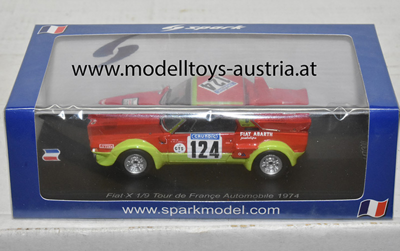 Fiat X 1/9 Abarth 1974 Rally Tour de France Automobile Christine / M. de la Grandrive 1:43