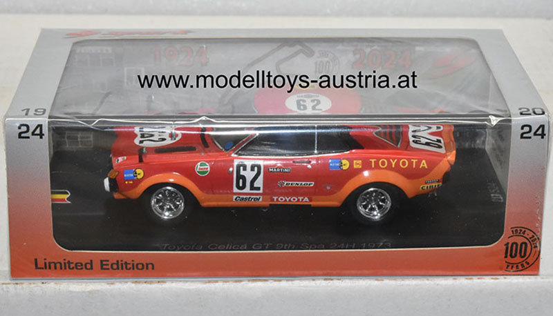 Toyota Celica TA22 GT 1973 Spa 24 Stunden Rennen ANDERSSON / KOTTULINSKY 1:43