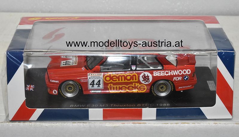 BMW E30 M3 1988 BTCC Thruxton Roland RATZENBERGER 1:43