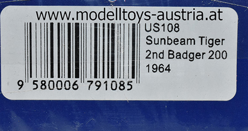 Sunbeam Tiger Cabrio 1964 Ken MILES 2. Badger 200 1:43