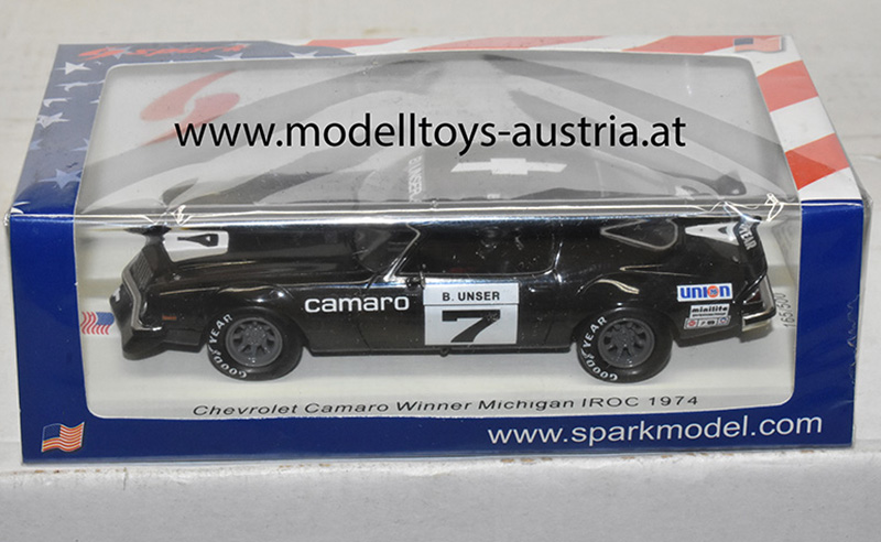 Chevrolet Camaro 1974 Sieger Michigan IROC Bobby Unser 1:43