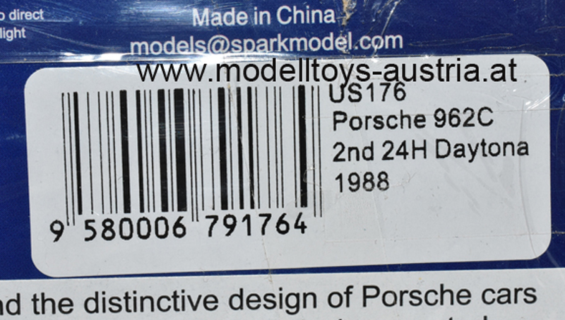 Porsche 962C 1988 Daytona B. Wollek / M. Baldi / B. Redman 1:43