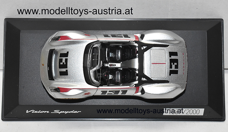 Porsche Vision Spyder silber metallik 1:43