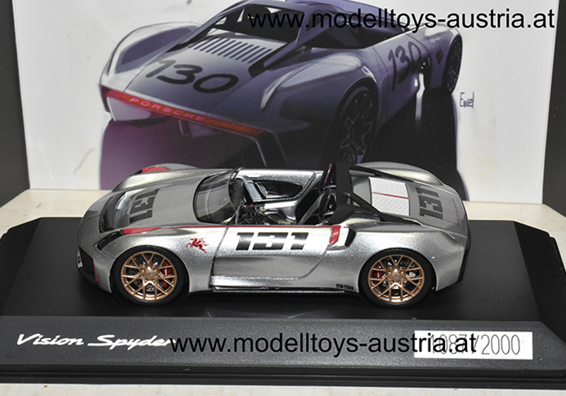 Porsche Vision Spyder silber metallik 1:43