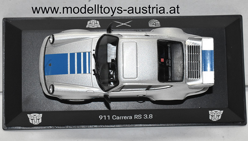 Porsche 911 / 964 Coupe Carrera RS 3.8 TRANSFORMERS MIRAGE silber / blau 1:43