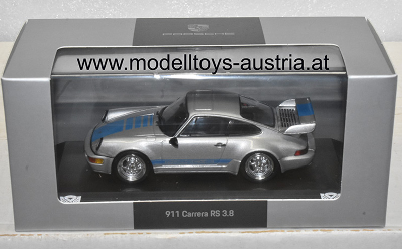 Porsche 911 / 964 Coupe Carrera RS 3.8 TRANSFORMERS MIRAGE silber / blau 1:43
