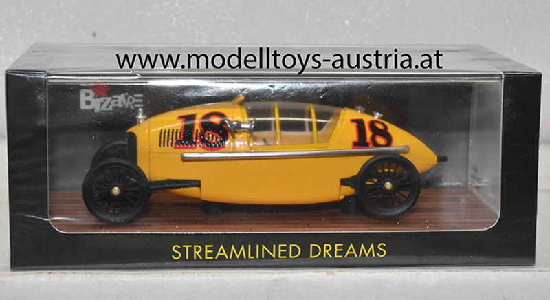 Clarke Racing Vehicle 1916 Streamlined Dreams 3 Jared A. Zichek 1:43