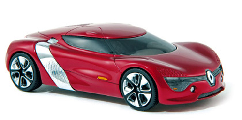 Renault DeZir Concept Car 2010 Autosalon Paris rot metallik 1:43