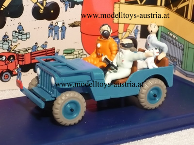 Willys Jeep CJ 2a TIM und STRUPPI Reiseziel Mond 1:43